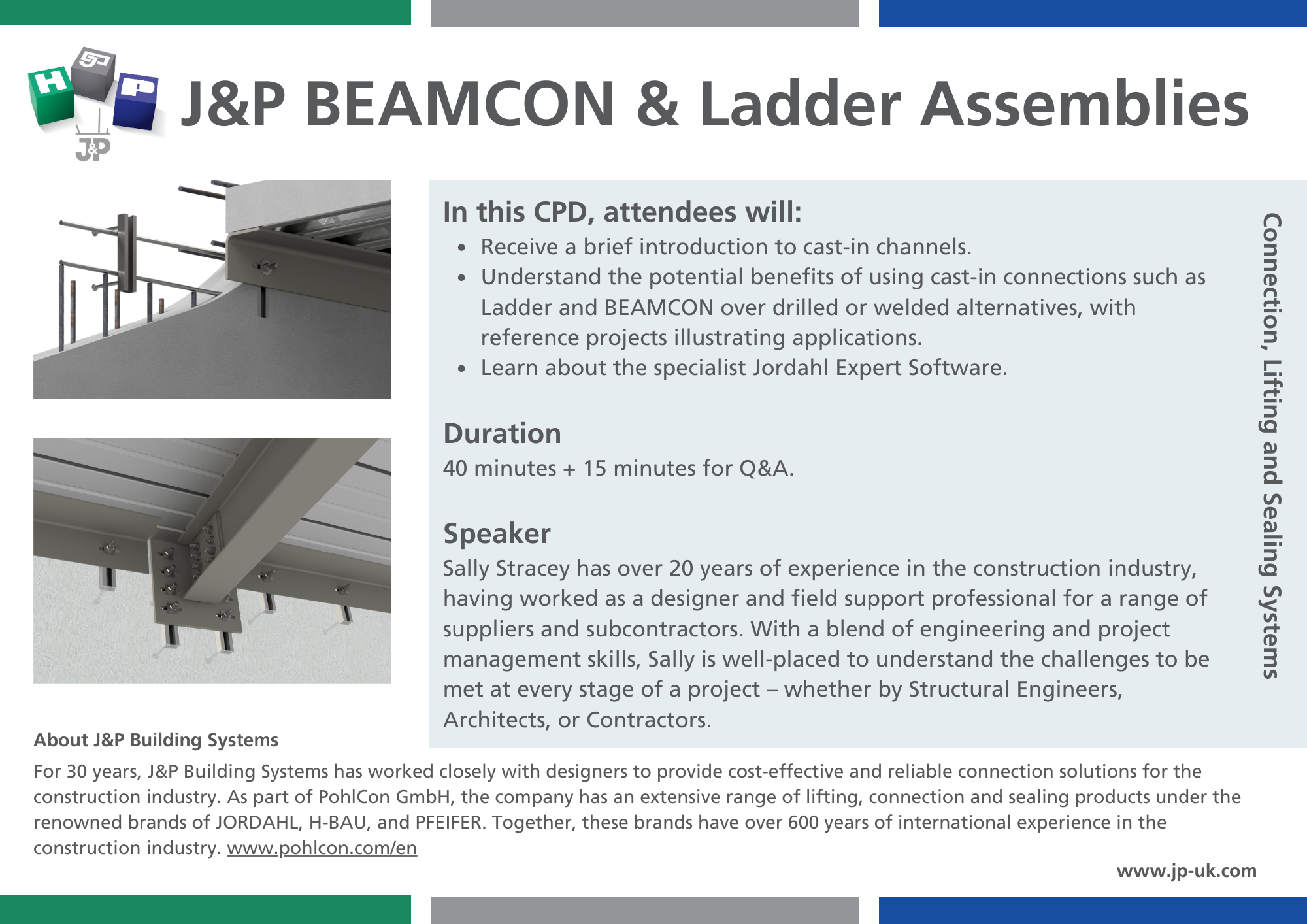 CPD courses J&P Building Systems Ltd